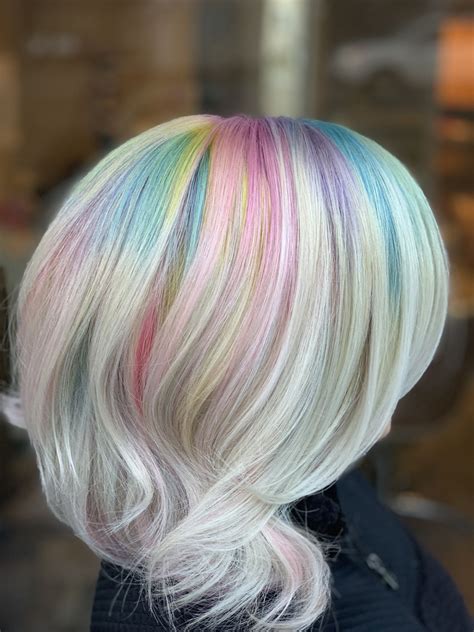 Rainbow hair | Rainbow hair, Bliss spa, Spa salon