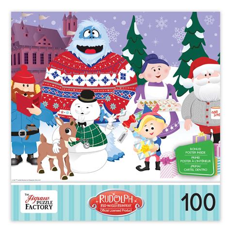 Rudolph the Red-Nosed Reindeer Christmas Party 100 Piece Jigsaw Puzzle ...