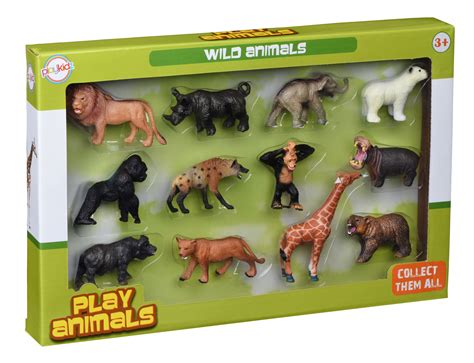 Animal Figures, Jungle Animal Toy Set 12 Pieces, Playkidz toys ...