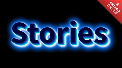 Stories | Text Effect Generator