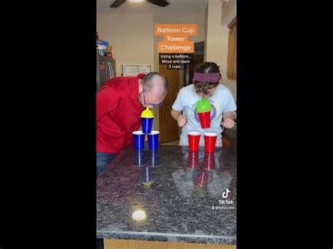 Balloon Cup Tower Challenge - YouTube