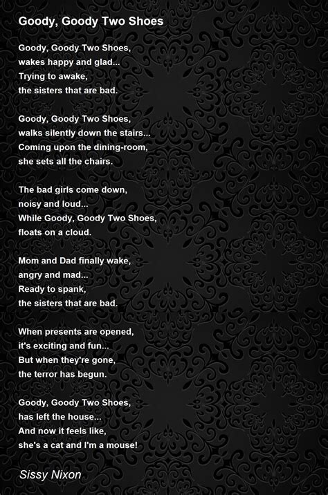 Goody Two Shoes Saying