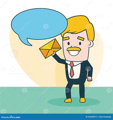 Envoyer le courrier illustration de vecteur. Illustration du gens ...