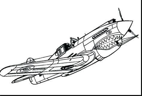 Fighter Planebook Coloring Pages