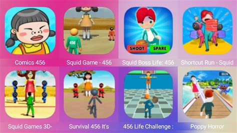 Comics 456, Squid Game 456 Survival, Squid Boss Life, Shortcut Run ...