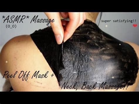 ASMR PEEL OFF MASK BACK, NECK, CHIN, ARMPITS !! (O_O)
