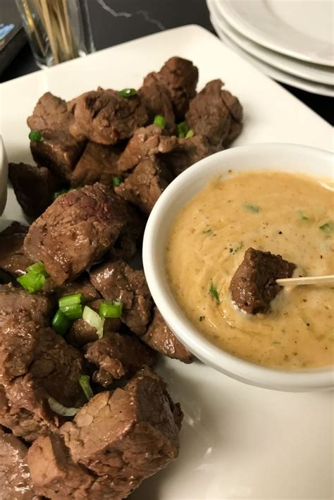Filet Steak Bites With Dipping Sauces » My Curated Tastes | Recipe ...