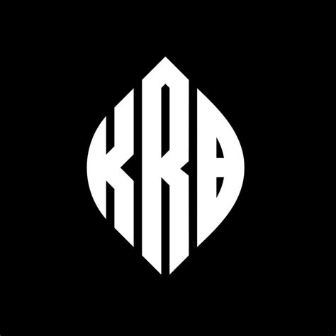 KRB circle letter logo design with circle and ellipse shape. KRB ...