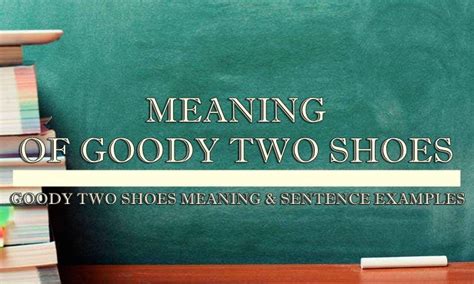 Goody Two Shoes Meaning & Sentence Examples