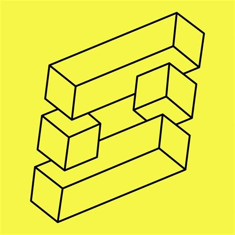 Illusion shape. 3d geometry. Optical illusion. Sacred geometry. 5719842 ...