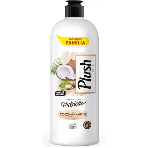 Shampoo Plush Care Nutricao Coco+Karite 800Ml - Supermercado São Domingos