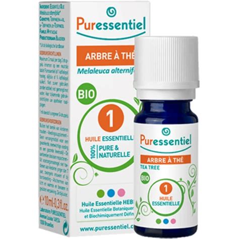 PURESSENTIEL HUILE ESSENTIELLE D'ARBRE À THÉ – 10 ML 10.0 ml ...