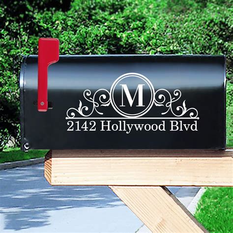 Personalized Mailbox Numbers Street Address, Custom Mailbox Vinyl Decal, House Numbers, Door Numbers, Reflective Colors Available, White, Gold, Black