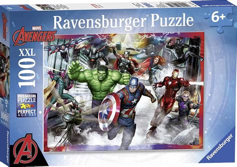Puzzle xxl 100 pièces Hulk - Iron Man - Captain America - Cyborg ...