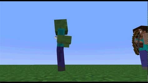 Steve Shoot The Zombie Animation By:LeandrogamerBR - YouTube