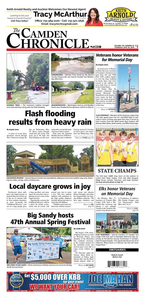 Chronicle-E-Edition-5-30-24 - The Camden Chronicle