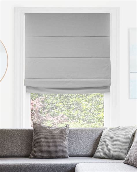 CHICOLOGY Cordless Roman Shade Del Mar Pearl Grey (Blackout) 27