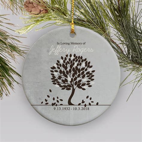 Personalized Christmas Ornaments In Memory Of A Loved One