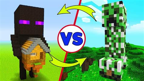 CREEPER EV VS ENDERMAN EV - Minecraft