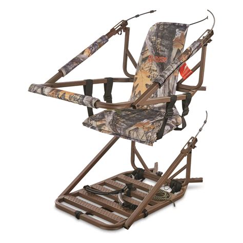 Guide Gear Deluxe XL Hunting Climber Tree Stand, Padded Seat, 300 lb ...