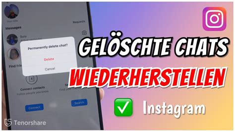 🥇 „Gelöschte Instagram Chats wiederherstellen: 5 einfache Methoden“