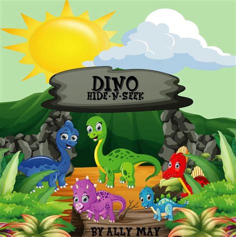 Dino Hide - N - Seek | Dinossauros, Arte vetorial, Natureza