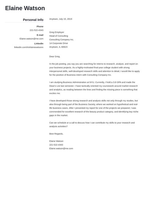 Business Cover Letter Examples & Templates [2025 ready]