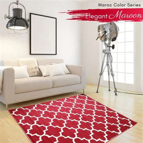 Promo Maroc Dr14 Karpet Lantai - Maroon [160x210 Cm] Diskon 64% Di ...
