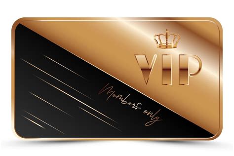 Black elegant vip card template. Modern business card for members only ...