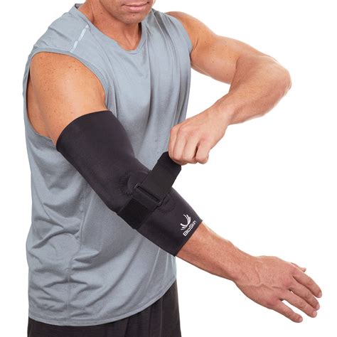 Bioskin Tennis Elbow Brace Elbow Compression Sleeve With Support Strap ...