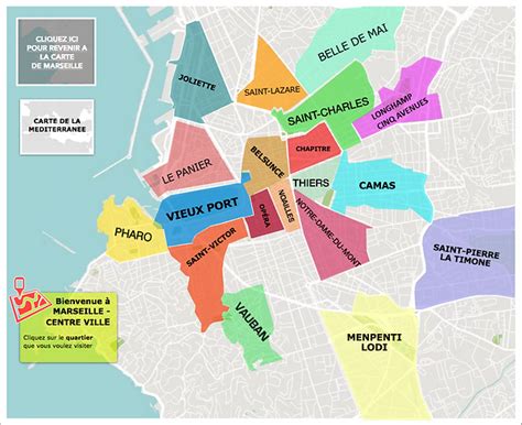 Carte interactive de Marseille