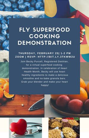 Cooking Demonstration Flyer