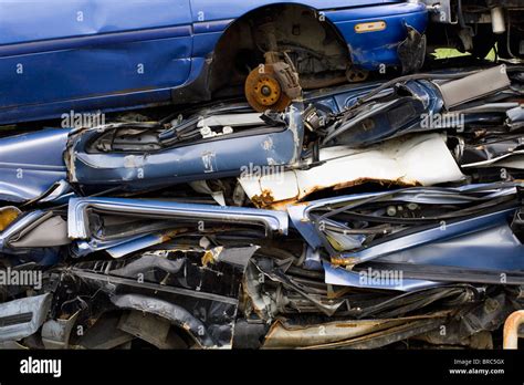 Wrecked Cars; Waterloo, Quebec, Canada Stock Photo - Alamy