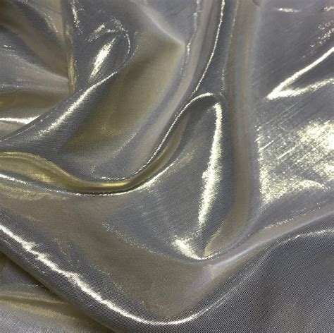 Gold on white metallic silk lame chiffon fabric – Artofit