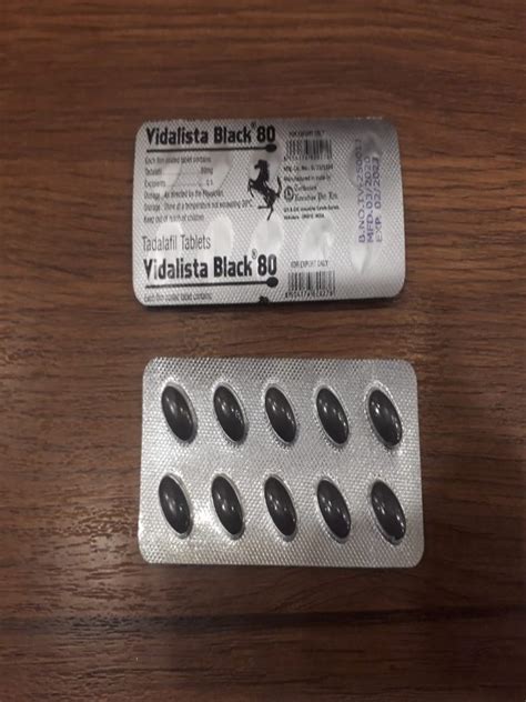 Vidalista Black 80 Mg at ₹ 500/strip | Tadalafil Tablets in Nagpur | ID ...