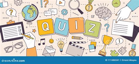 Quiz Questions Means Frequently Puzzle And Quizzes Stock Image ...