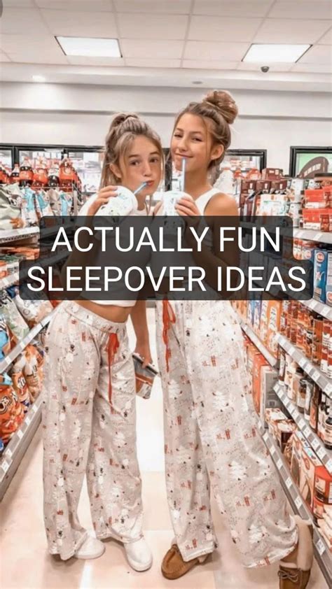 ACTUALLY FUN SLEEPOVER IDEAS | Fun sleepover games, Teen sleepover ...