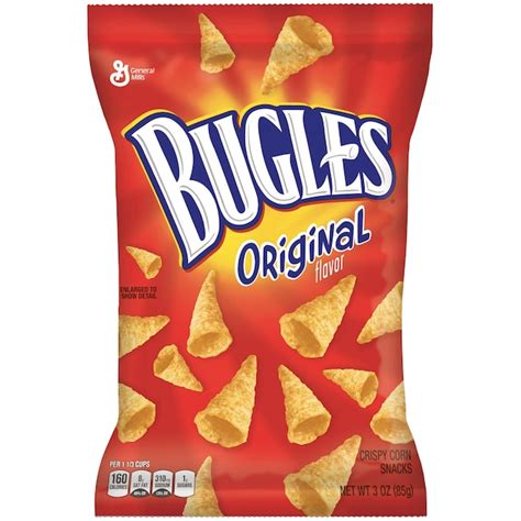 Bugles 3oz Bugles Corn Chips - Crispy Snack with Fun Bugle Shape - Made ...