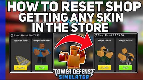 The Shop Reset works? - Getting skins for a discount? - Tower Defense Simulator