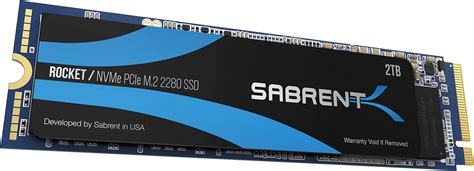 SABRENT SSD 2TB, M.2 SSD 2TB, NVMe 2TB PCIe M.2 2280, Velocidades ...