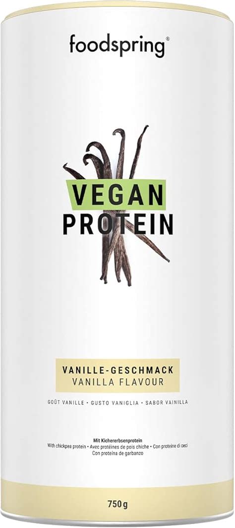 Foodspring Vegan Protein Vanilla 750g : Amazon.fr: Hygiène et Santé