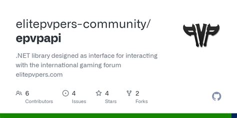GitHub - elitepvpers-community/epvpapi: .NET library designed as ...