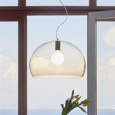 Kartell FL/Y suspension, Ø 52 cm, brune | Luminaire.fr