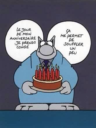Le chat anniversaire | Voeux anniversaire humour, Humour anniversaire ...