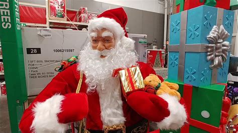 Singing Santa At Home Depot - Christmas 2021 - YouTube