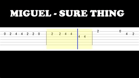 Miguel - Sure Thing (Easy SLOW Guitar Tabs Tutorial)