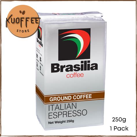Brasilia Coffee Ground Brick Pack Italian Espresso 250g | Lazada