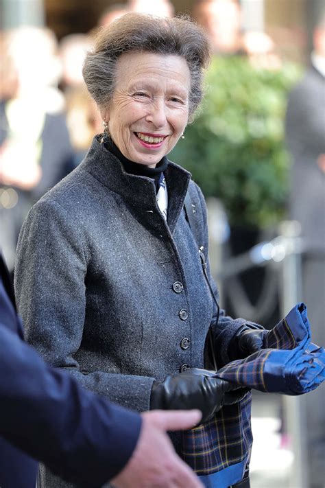 Download Princess Anne Sporting A Gray Outfit Wallpaper | Wallpapers.com