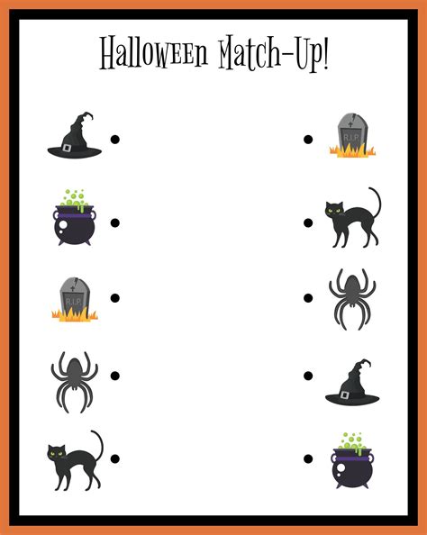 Printable Halloween Matching Games | Halloween activities for kids, Fun ...