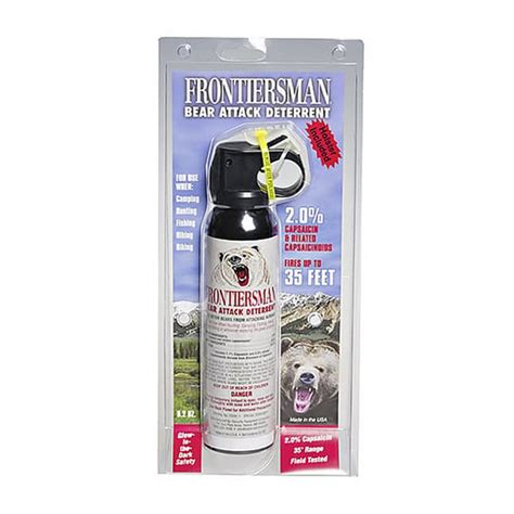 SABRE Frontiersman Bear Spray Deterrent with Belt Holster, 9.2oz ★ The ...